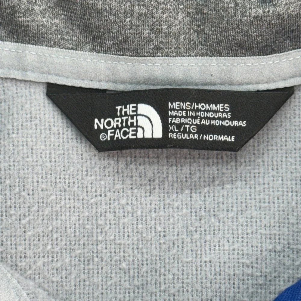 The North Face Canyonlands Mens XL‎ Gray 1/2 Zip Fleece Lined Chest Pocket